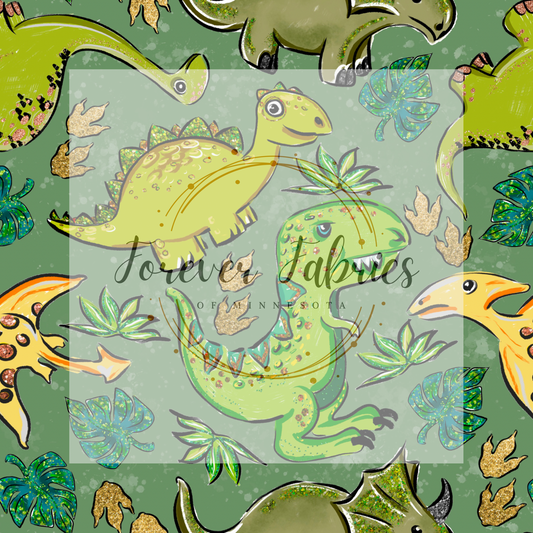 Dino Sparkle . . . (BH/ 23) | Preorder | Fabric By The Yard
