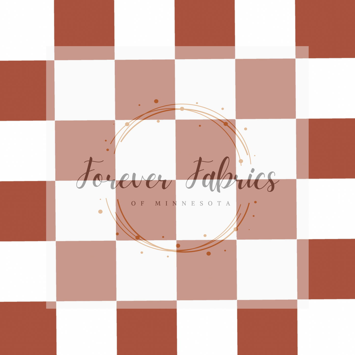 Rust Checks. (BH/ 23). | Preorder | Fabric By The Yard