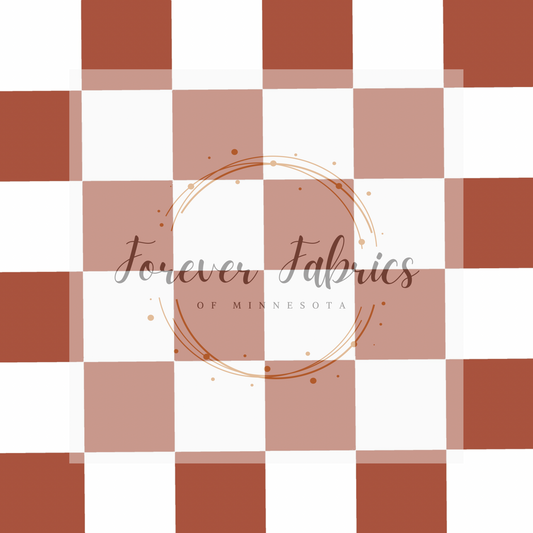 Rust Checks. (BH/ 23). | Preorder | Fabric By The Yard