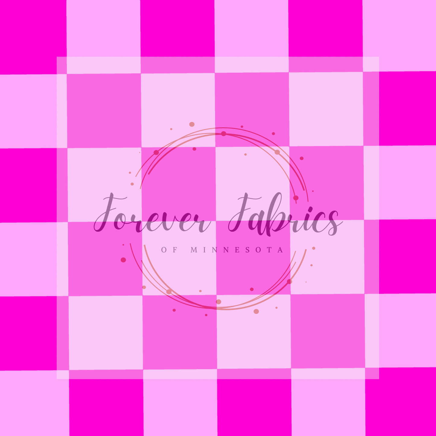 Checkered Pink . (BH/ 23). | Preorder | Fabric By The Yard