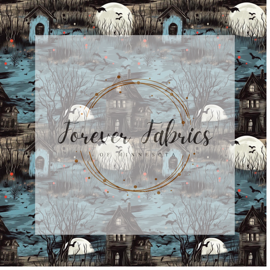 Haunted House . (BH/ 23). | Preorder | Fabric By The Yard
