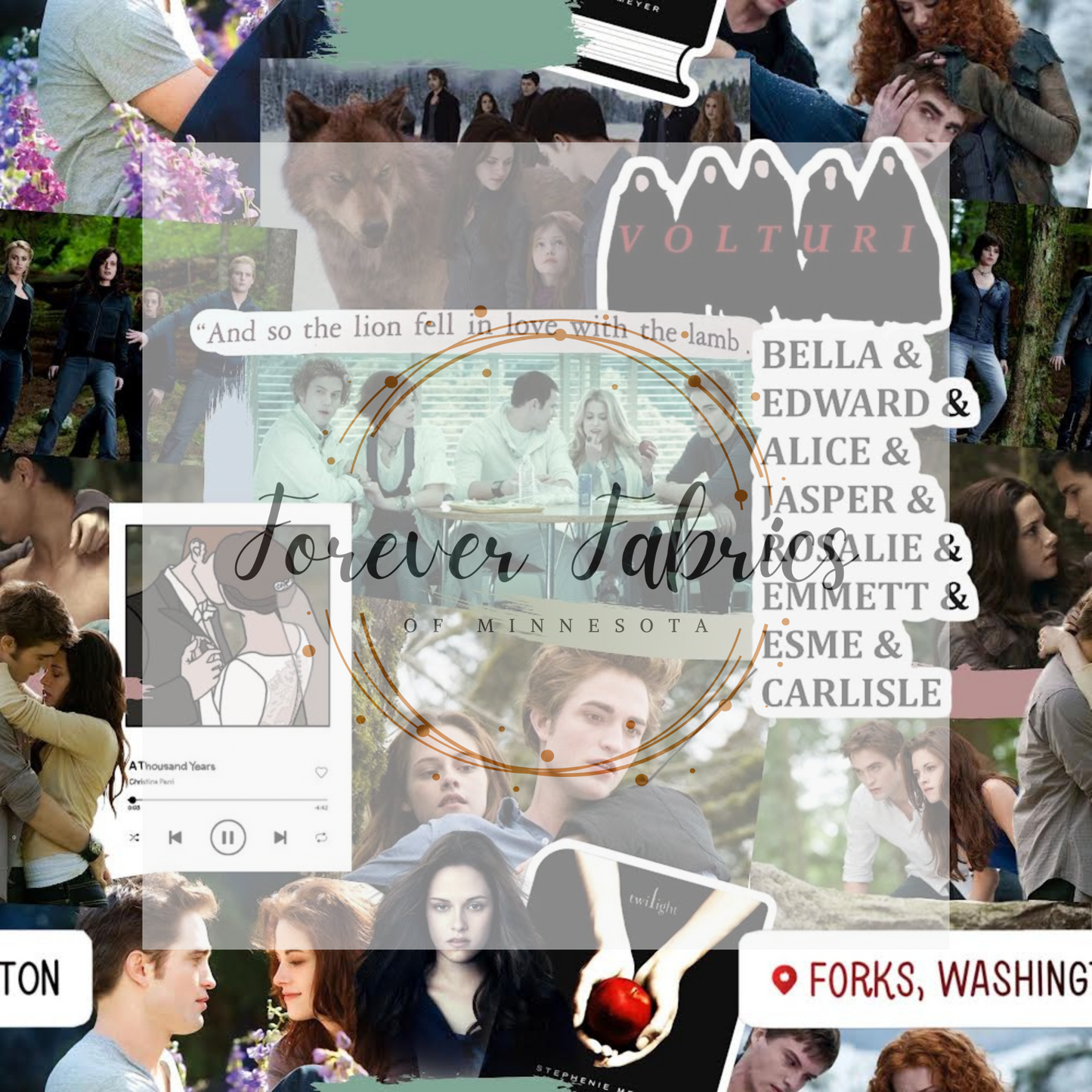 Twilight Collage . . . . (BH/ 24)| Preorder | Fabric By The Yard