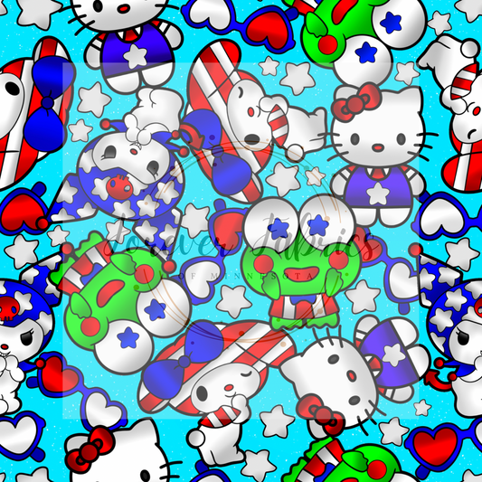 Sanrio 4th ( BH/ 24)| Preorder | Fabric By The Yard