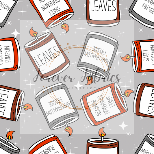 Fall Candles Sparkle . . . . (BH/ 23). | Preorder | Fabric By The Yard