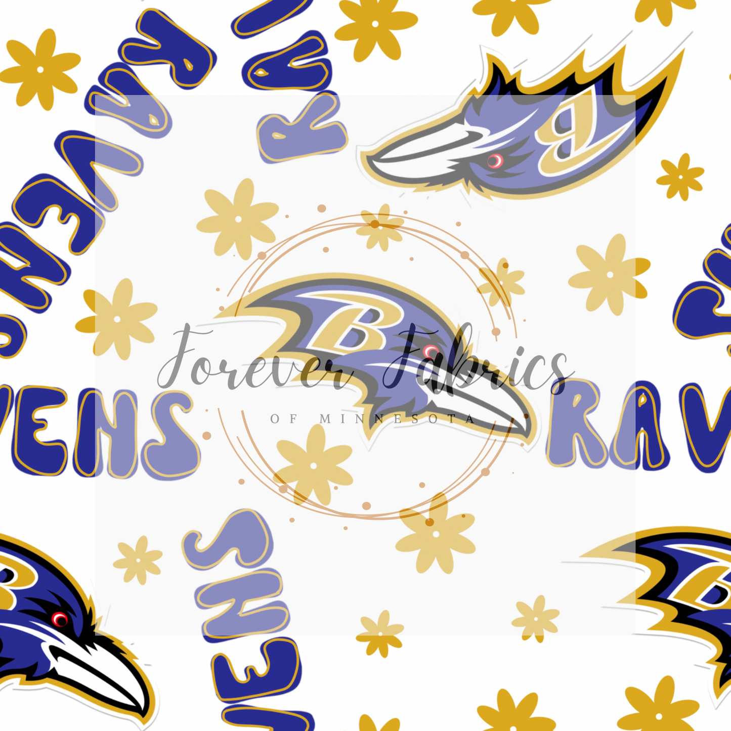 Raven Bubble. . . . . . (BH/ 24)| Preorder | Fabric By The Yard