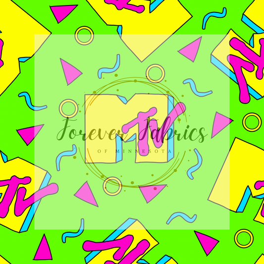 MTV Green . . . (BH/ 24)| Preorder | Fabric By The Yard