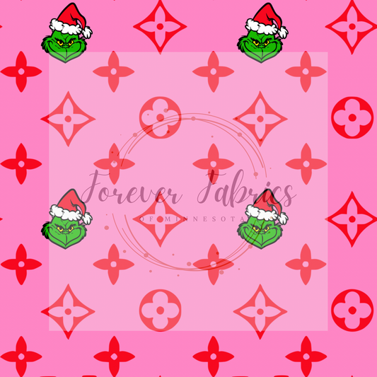 Pink Santa Grinch | Preorder| By The Yard