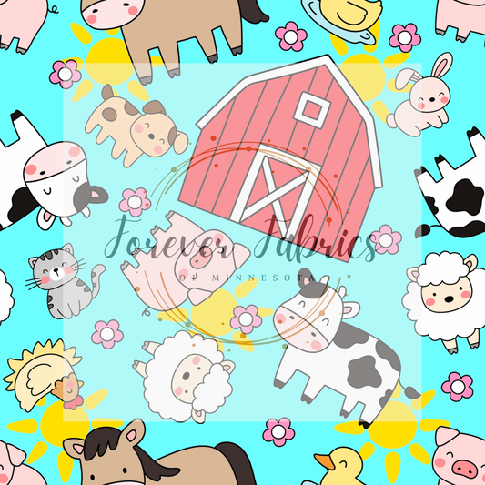Farm Teal . . . (BH/ 23) | Preorder | Fabric By The Yard