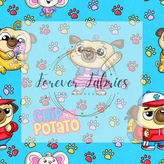 Chip Potato . (BH/ 23). | Preorder | Fabric By The Yard