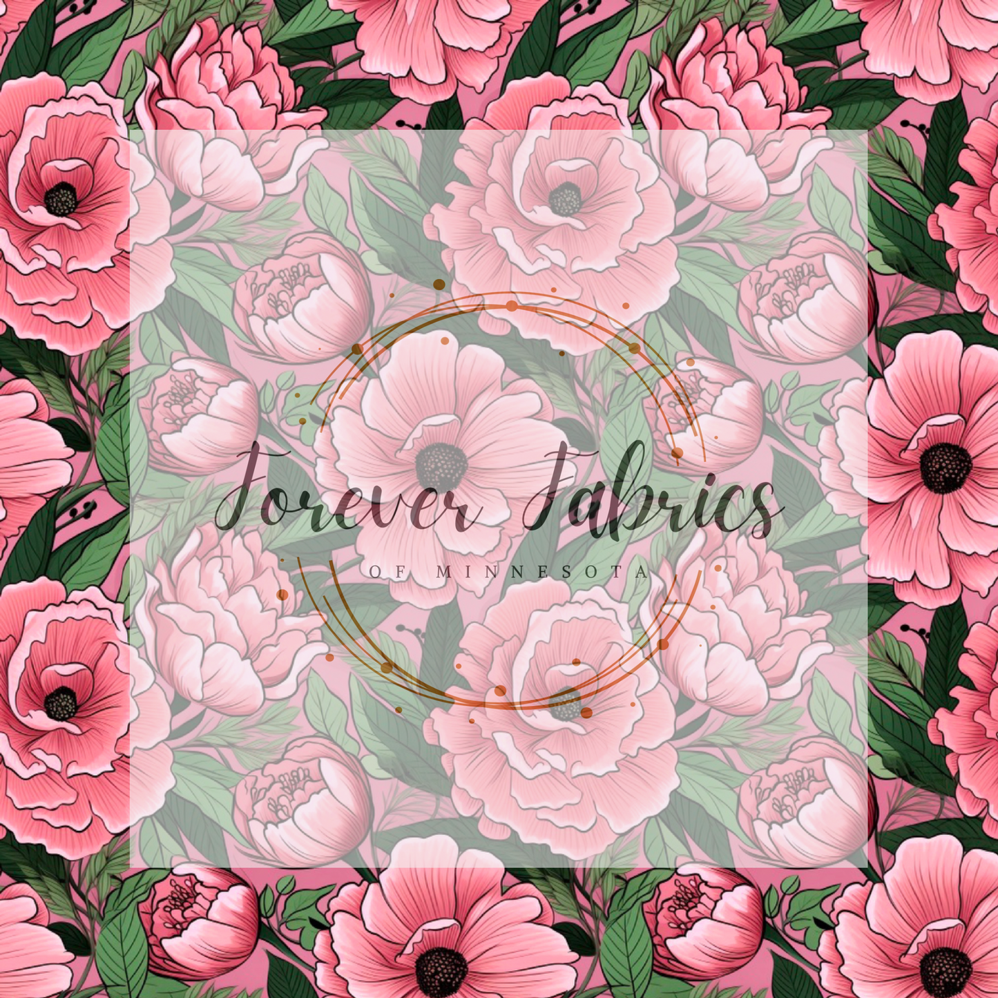 Pink Floral 2 . (BH/ 23). | Preorder | Fabric By The Yard
