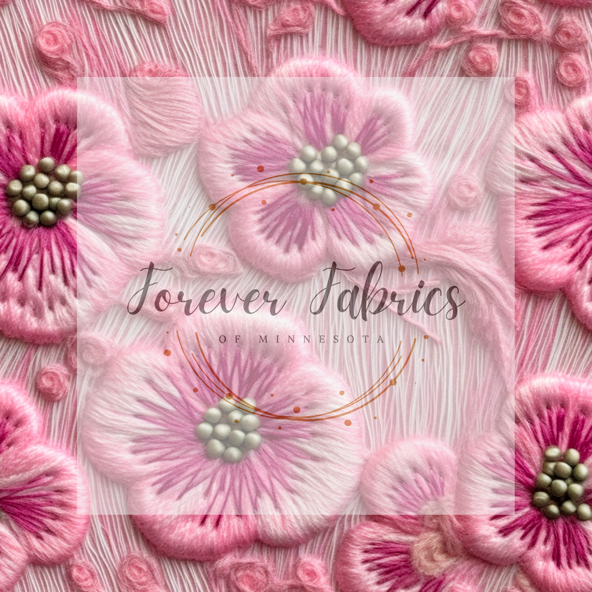 Pink 3-D floral | Preorder| By The Yard