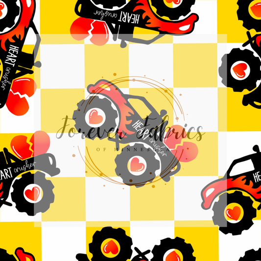 Heart Crusher Yellow . . . (BH/ 24)| Preorder | Fabric By The Yard