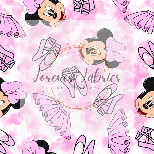 Ballet Mouse Pink . . . . (BH/ 24)| Preorder | Fabric By The Yard