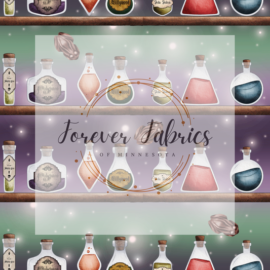 Potions With Frog . . . . (BH/ 23). | Preorder | Fabric By The Yard