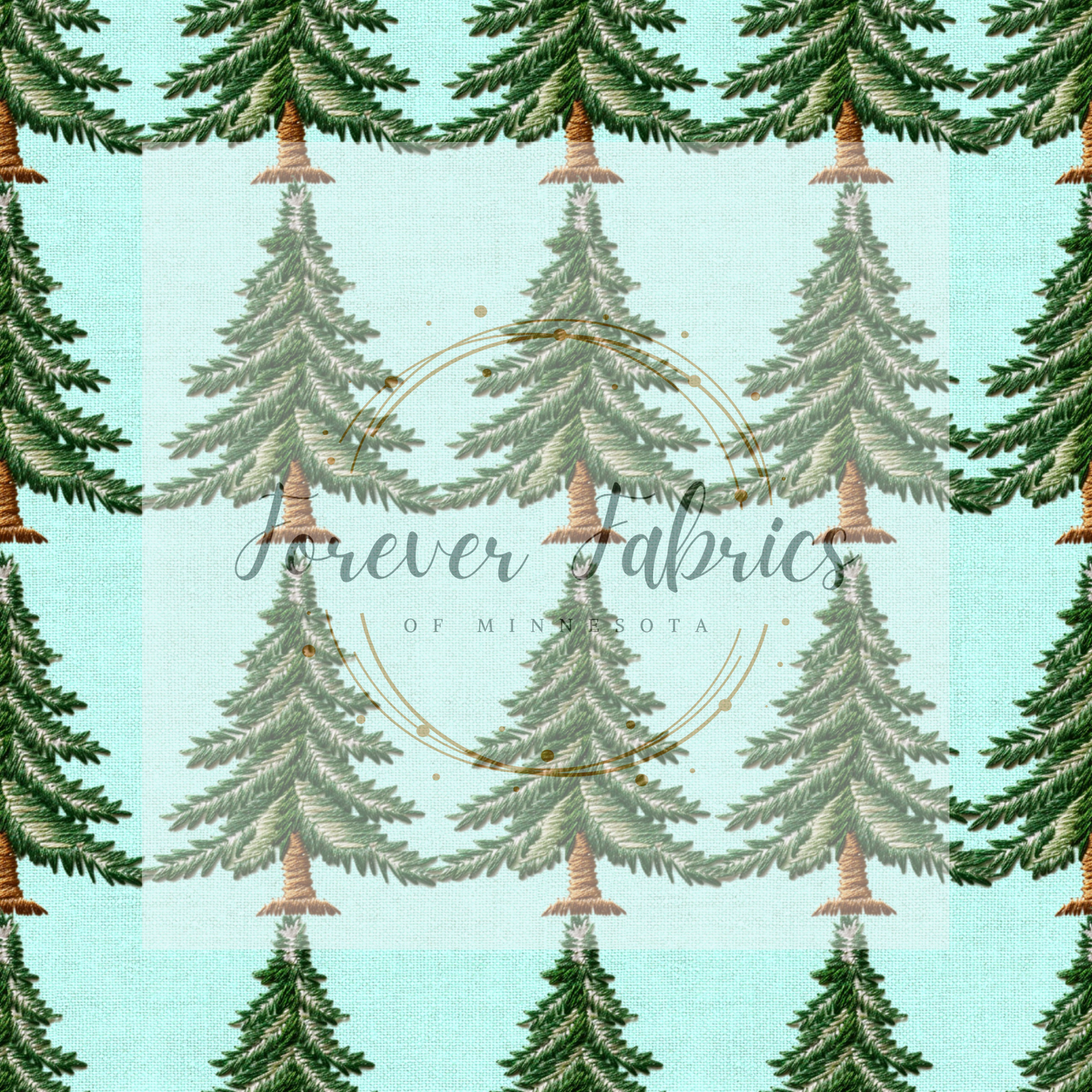 Green Christmas Trees . . (BH/ 23). | Preorder | Fabric By The Yard