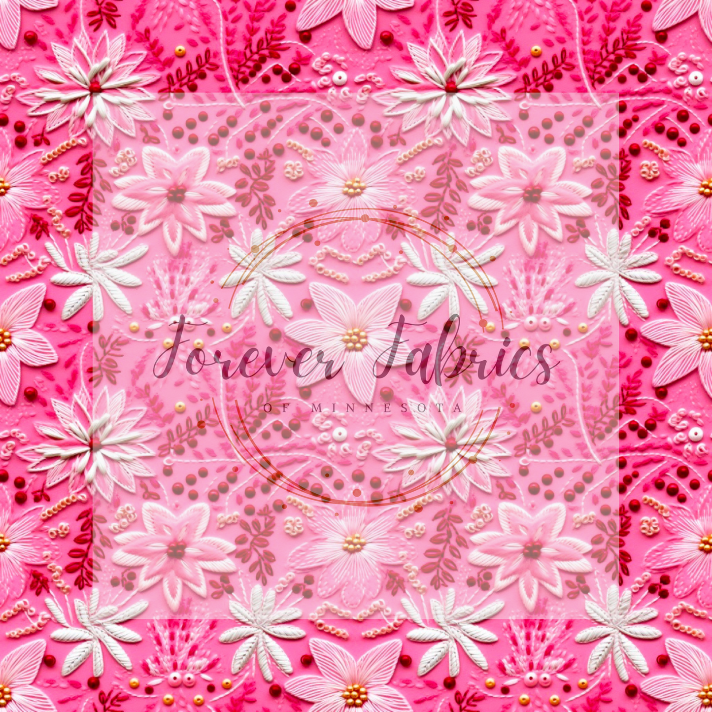 Pink Snowflakes . . (BH/ 23). | Preorder | Fabric By The Yard