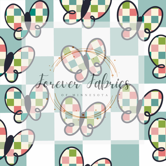 Check Butterfly . . . . . . . (BH/ 23). | Preorder | Fabric By The Yard