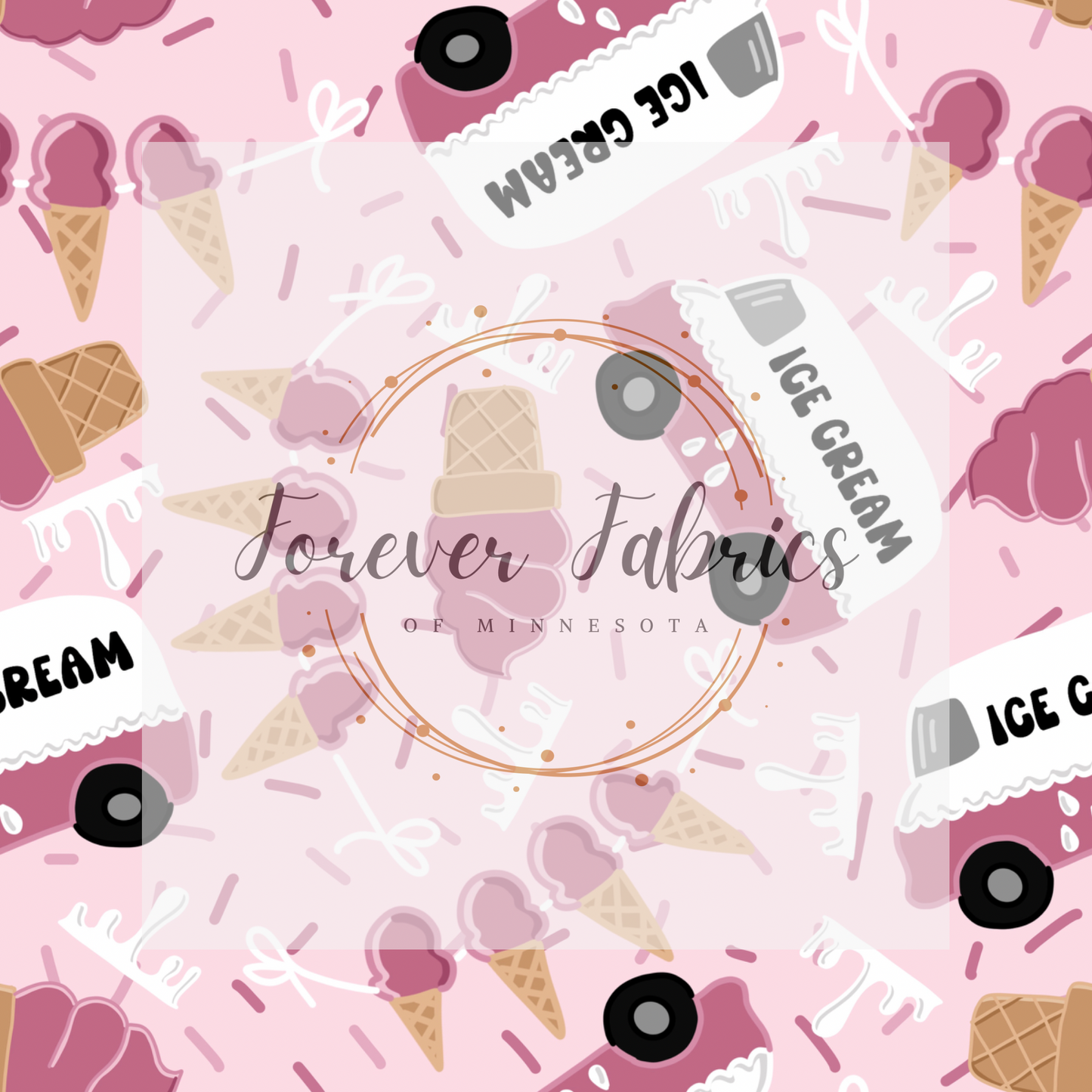 Ice Cream Truck . . . . (BH/ 24)| Preorder | Fabric By The Yard