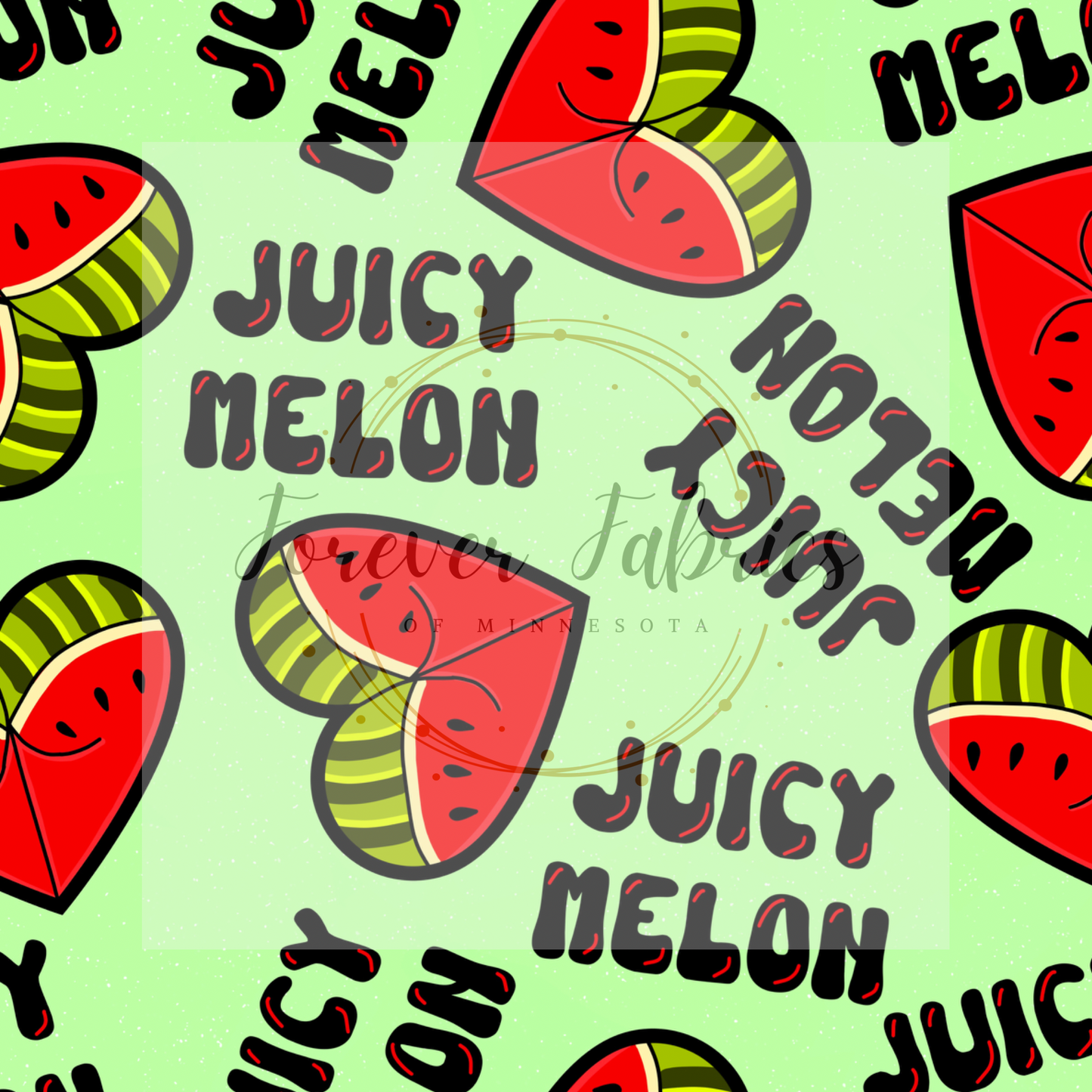 Juicy Melon. (BH/ 24)| Preorder | Fabric By The Yard