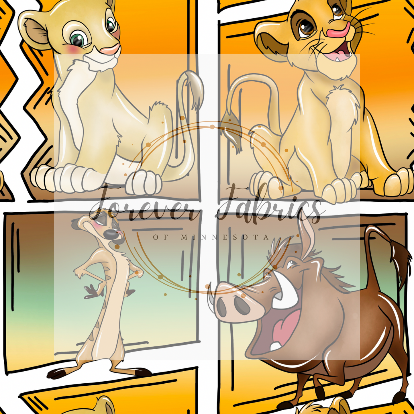 King of the Jungle Comic . . . (BH/ 24)| Preorder | Fabric By The Yard