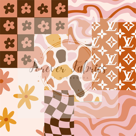 Brown LV (BH 4/24)| Preorder | Fabric By The Yard