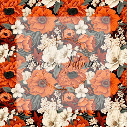 Fall Floral 1. . . . (BH/ 23). | Preorder | Fabric By The Yard