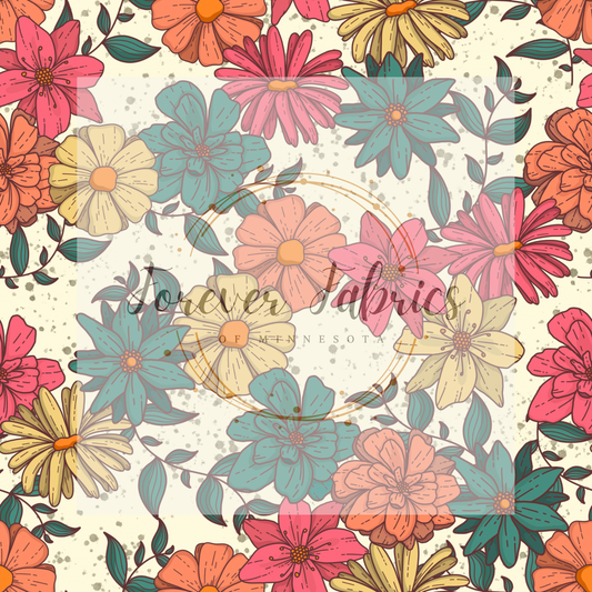 Yellow Floral . . . (BH/ 23). | Preorder | Fabric By The Yard