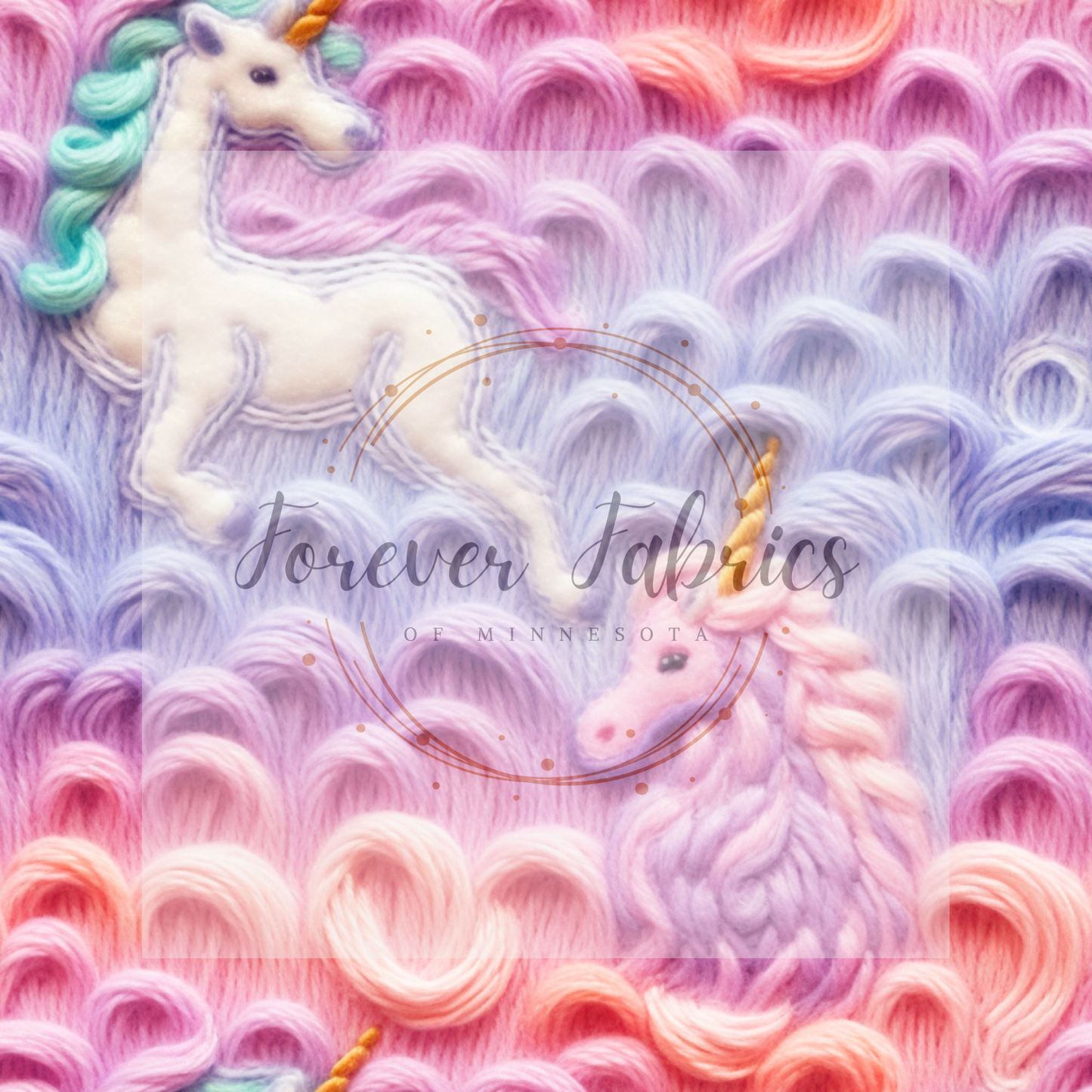 3D Unicorn | Preorder | Fabric By The Yard