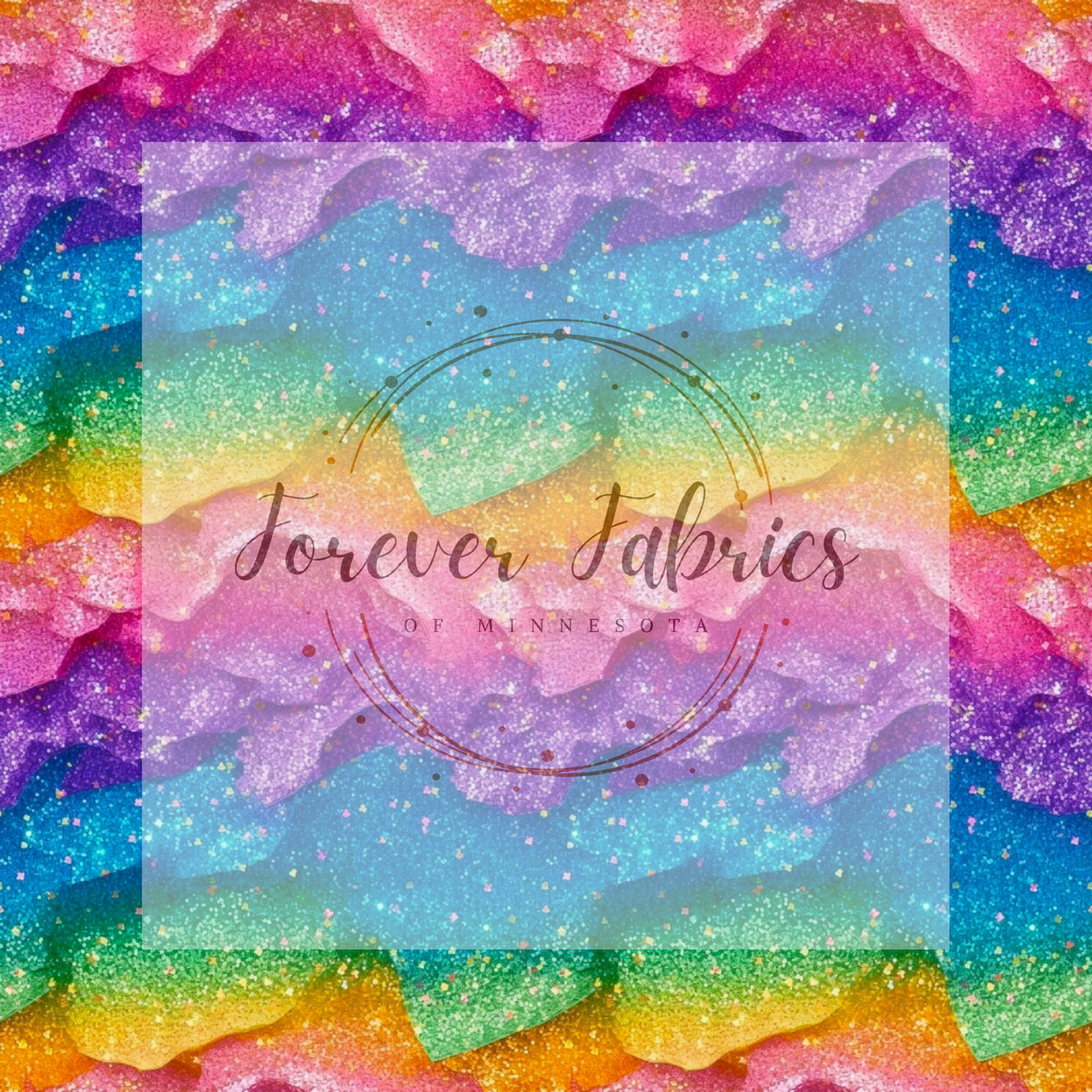 Rainbow Glitter . . . (BH/ 23). | Preorder | Fabric By The Yard