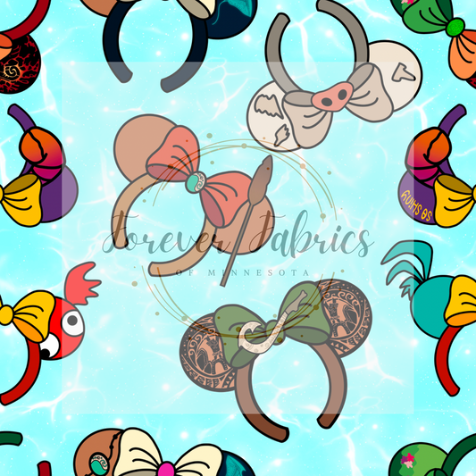 Moana Ears ( BH 4/24)| Preorder | Fabric By The Yard