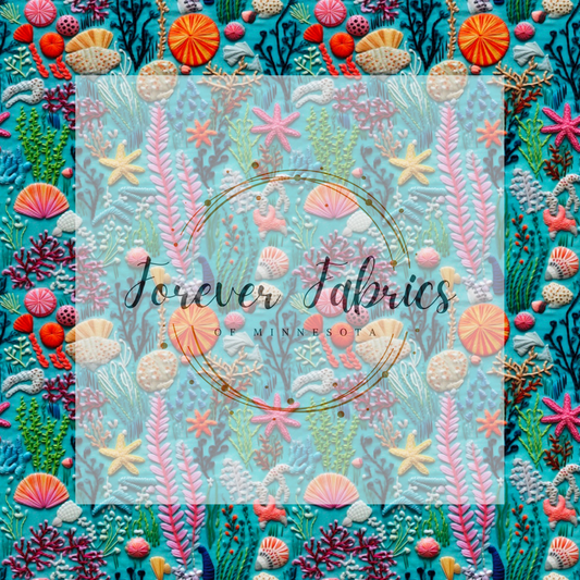 Sea Life . (BH/ 23). | Preorder | Fabric By The Yard