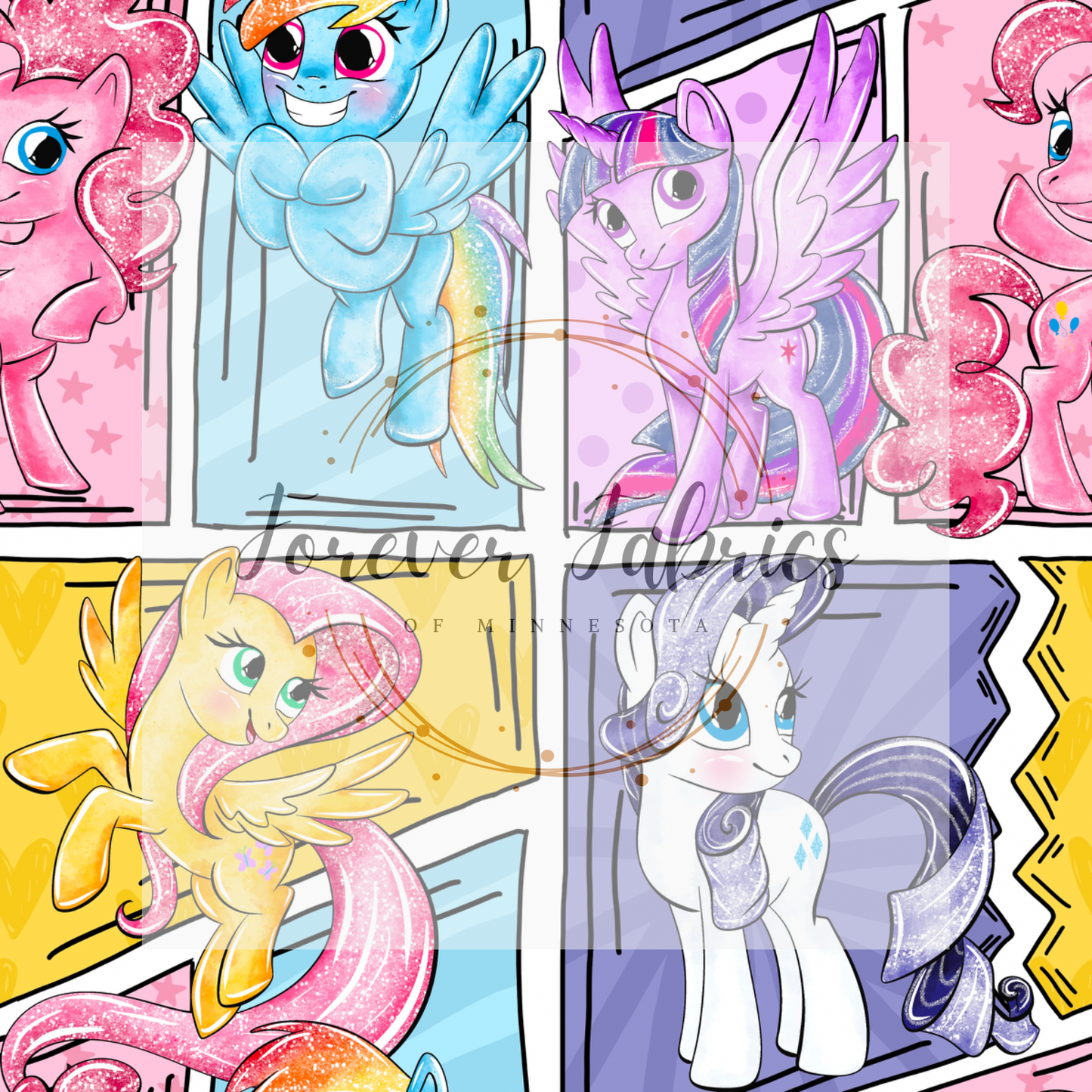 MLP Comic . . . . . . (BH/ 24)| Preorder | Fabric By The Yard