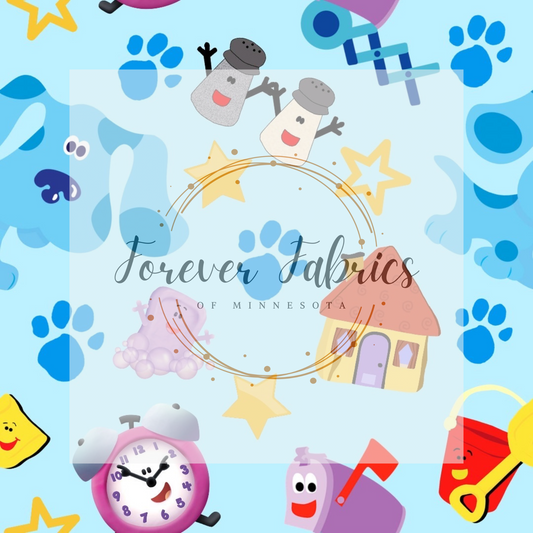 Blue’s Pals . . . . (BH/ 24)| Preorder | Fabric By The Yard