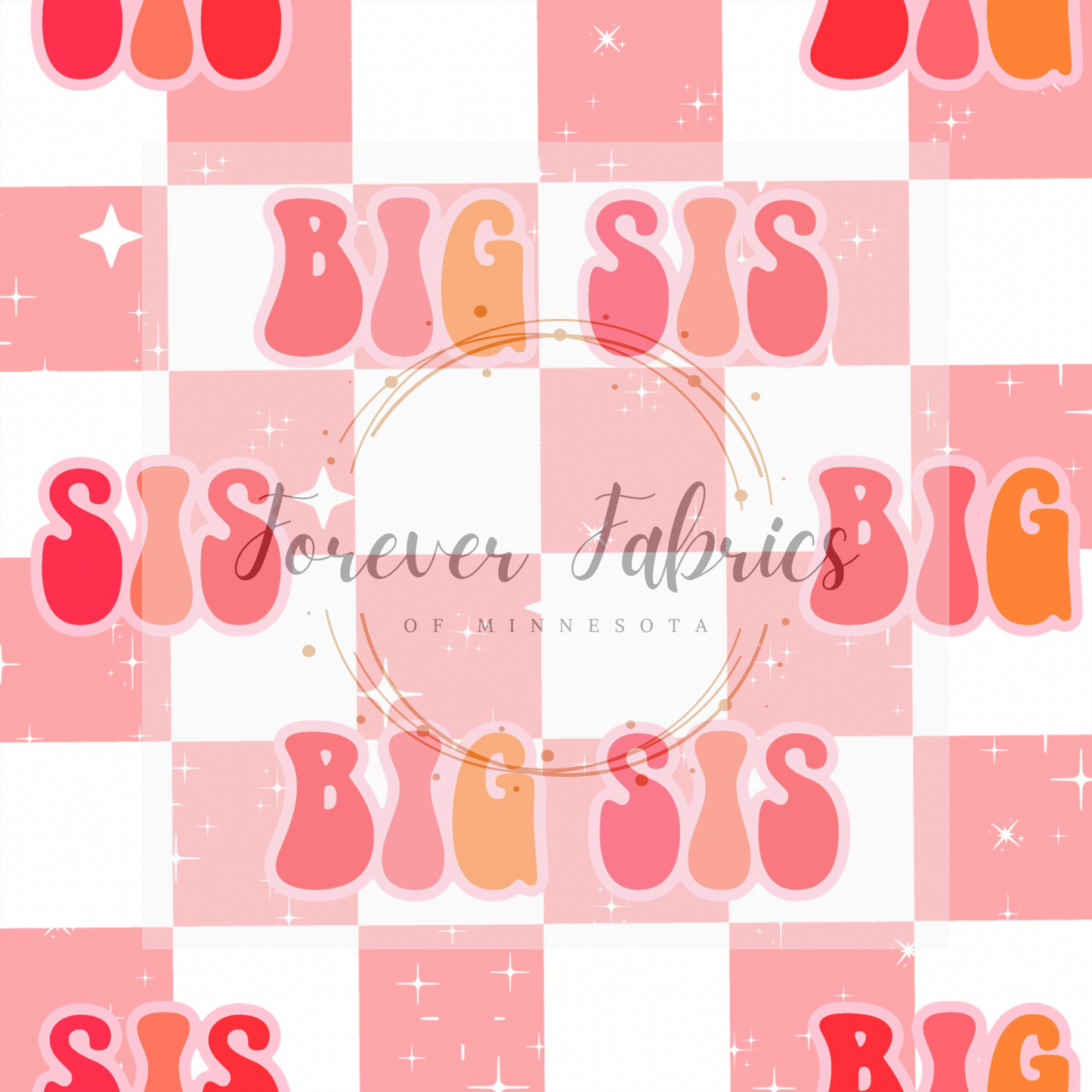 Big Sis Check . (BH/ 23) | Preorder | Fabric By The Yard