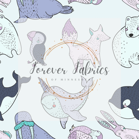 Arctic Animals . . . (BH/ 23). | Preorder | Fabric By The Yard