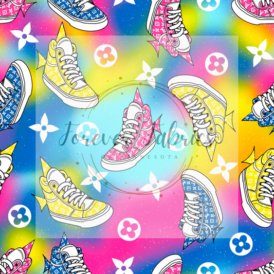 Ombre Baby Sharks (BH/ 24)| Preorder | Fabric By The Yard