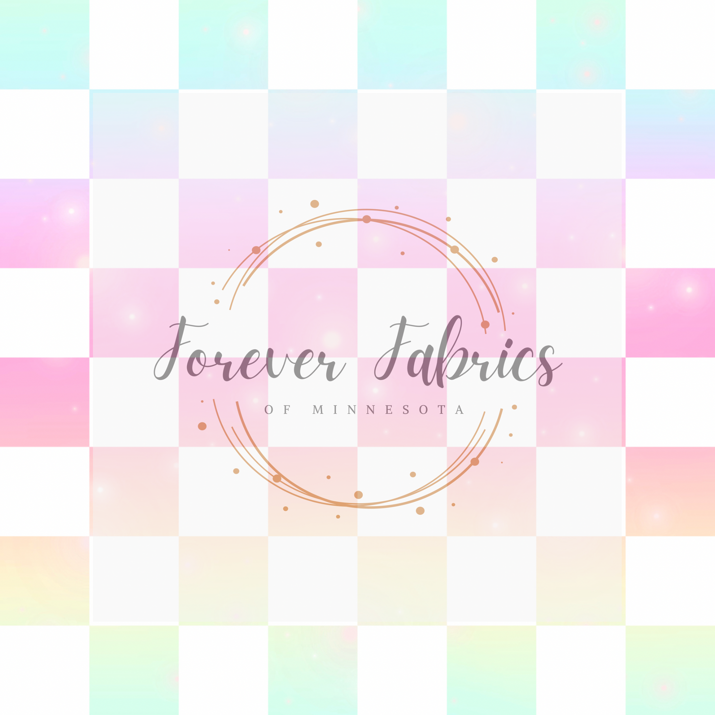 Pup Girls Ombre Checkered . . . . . . . . . (BH/ 24)| Preorder | Fabric By The Yard
