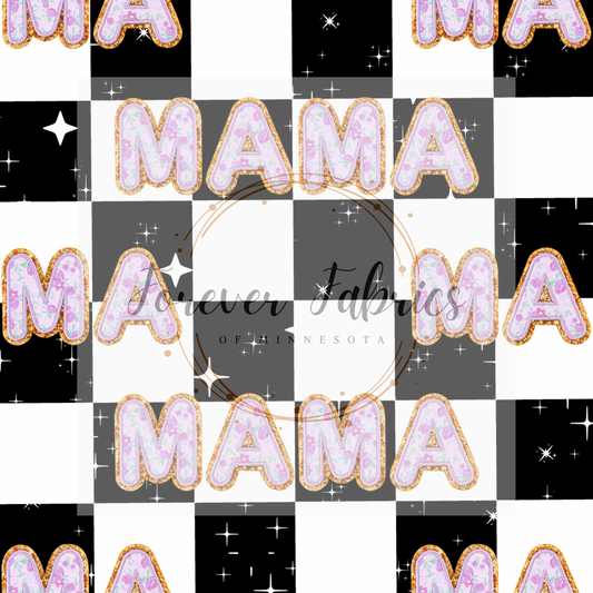 Mama Floral Varsity . (BH/ 23) | Preorder | Fabric By The Yard