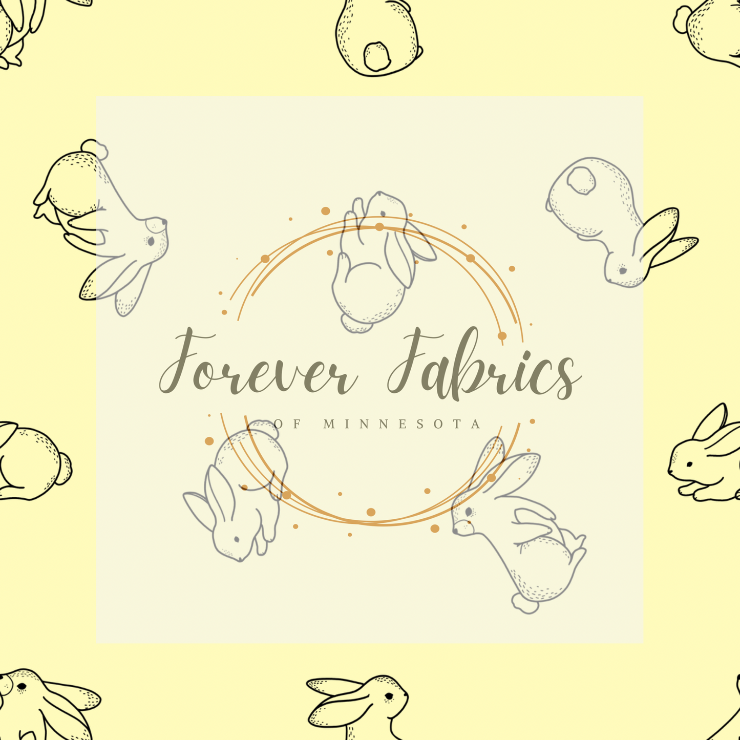 Bunny . . . (BH/ 23). | Preorder | Fabric By The Yard
