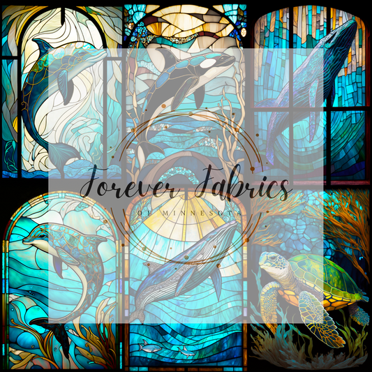 Stain Glass . . (BH/ 23). | Preorder | Fabric By The Yard
