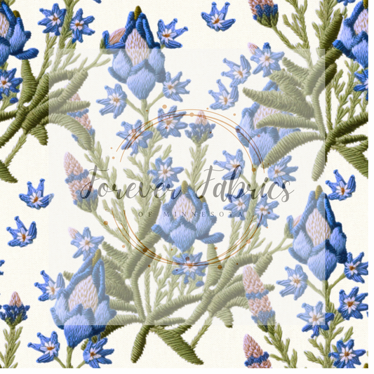 Blue Bonnets . . (BH/ 23). | Preorder | Fabric By The Yard
