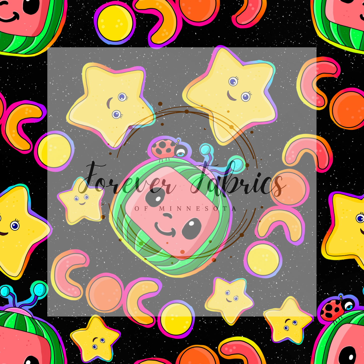 Coco Rainbow 2 . . . . (BH/ 24)| Preorder | Fabric By The Yard