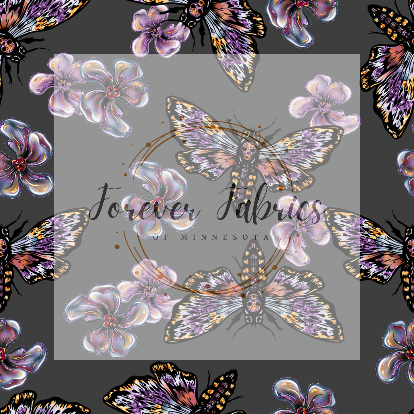 Dark Moth . . . . . . . . (BH/ 23). | Preorder | Fabric By The Yard