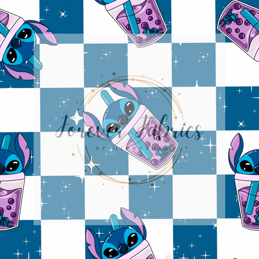 Space Alien Blue . . (BH/ 22) | Preorder | Fabric By The Yard