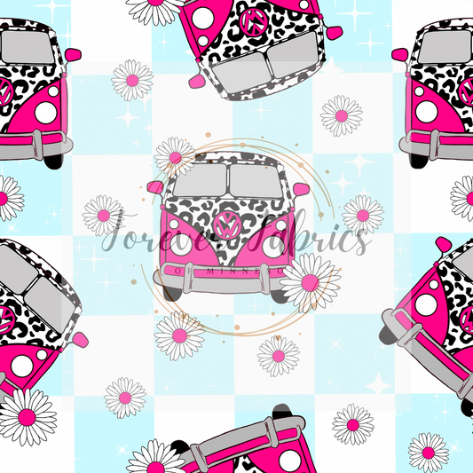 VW Flowers . (BH/ 23) | Preorder | Fabric By The Yard