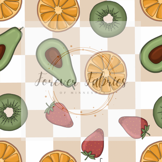 Summer Fruits . (BH/ 23) | Preorder | Fabric By The Yard