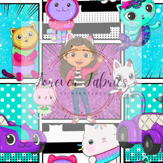 Dollhouse Comic . (BH/ 23) | Preorder | Fabric By The Yard