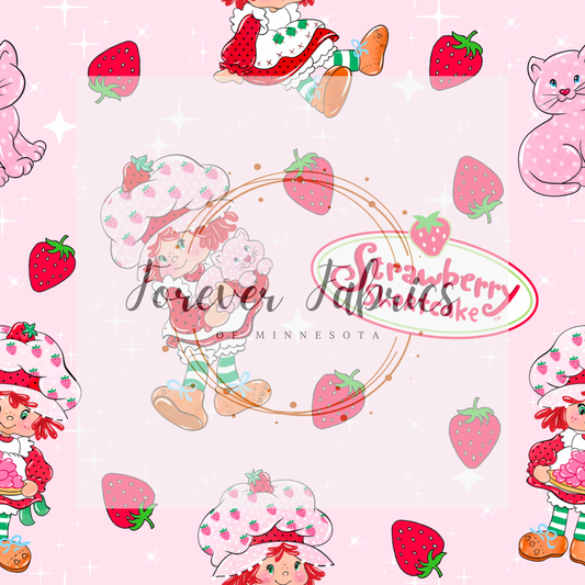 Miss Strawberry . . (BH/ 23). | Preorder | Fabric By The Yard
