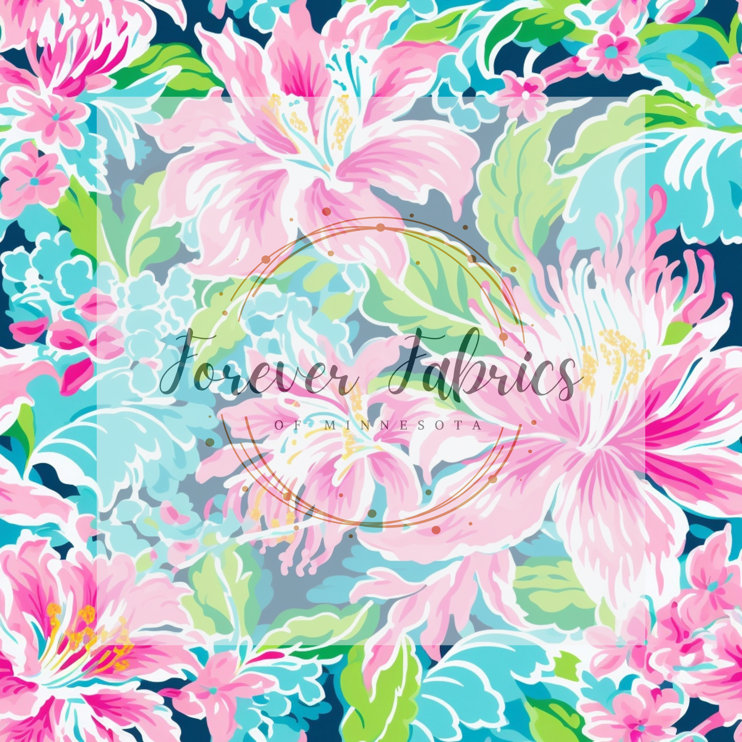 Neon Tropical Floral | Preorder| By The Yard