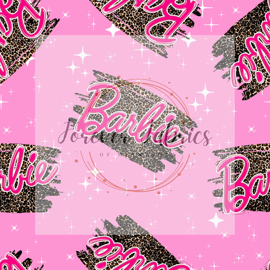 Light Pink Leopard Pink Doll . (BH/ 22) | Preorder | Fabric By The Yard
